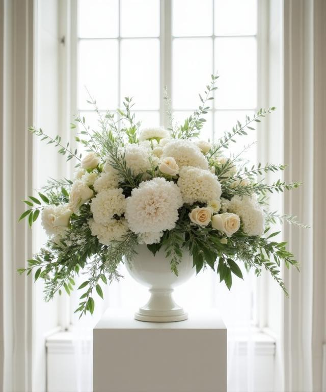 Elegante allestimento floreale nuziale